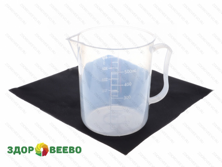 фото Мензурка с ручкой 500 мл, полипропиленовая