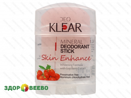 фото Дезодорант-Кристалл DEOKLEAR с экстрактом ягод годжи (twist up), 70 гр