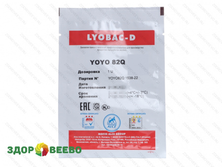 Закваска для йогурта Lyobac-D YOYO 82 Q на 100 литров молока (ALCE)