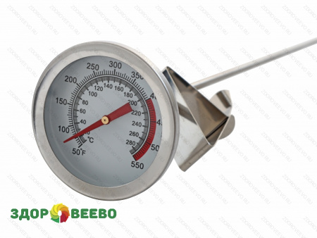 фото Механический кухонный термометр для пищи, длина зонда 40 см