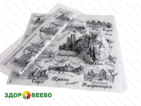 фото Бумага упаковочная Путешествие по городам, 40гр/м2, белая, 250х250, упаковка 10 листов