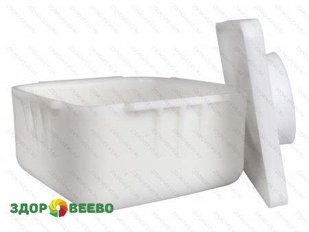 фото Форма для сыра квадратная, на 3-3,5 кг, с крышкой под пресс