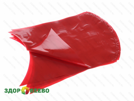 фото Пакет для созревания и хранения сыра термоусадочный 180х250мм красный, дно круглое, упаковка 5 шт.