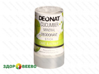 фото Дезодорант-Кристалл "ДеоНат" с экстрактом огурца, стик, 40 гр