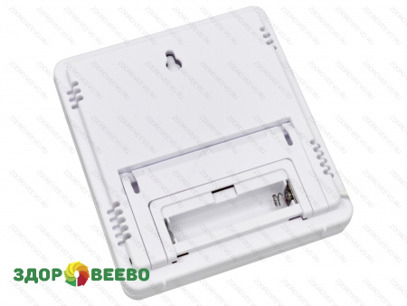 фото Термометр-гигрометр комнатный с часами выносным датчиком