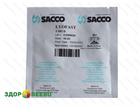 Закваска термофильная Lyofast Y 052 B 10UC (на 250 - 1000л, Sacco)