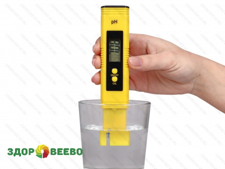 фото pH метр электронный (до сотых долей), желтый