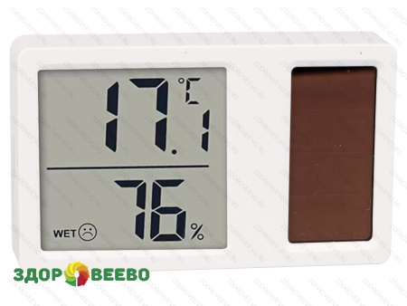 фото Термометр гигрометр комнатный на солнечной батарее